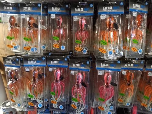 3D Octopus (Savage Salt) van 35 t/m 300 gram....GLOW!, Watersport en Boten, Hengelsport | Zeevissen, Nieuw, Overige typen, Ophalen of Verzenden