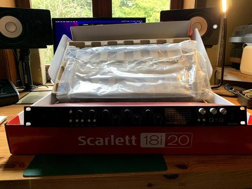 Focusrite scarlett 18i 20, Musique & Instruments, Modules de son, Comme neuf, Autres marques, Enlèvement ou Envoi