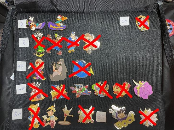 Disneyland Parijs cast lanyard/refresh pins, Verzamelen, Disney, Zo goed als nieuw, Overige typen, Overige figuren, Ophalen of Verzenden