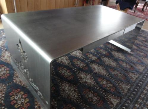 table basse en acier inoxydable solide, table d'appoint mode, Maison & Meubles, Tables | Tables de salon, Comme neuf, Moins de 50 cm