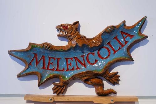 keramiek plaquette "melencolia", Antiquités & Art, Antiquités | Céramique & Poterie, Enlèvement ou Envoi