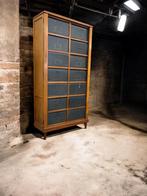 vintage XL archiefkast / klepkast / vakkenkast, Huis en Inrichting, Ophalen of Verzenden
