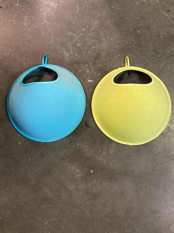 blauw en geel ikea halve bol voor spulletjes