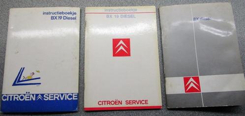 Instructieboekje gebruikershandeiding Citroën BX Diesel, Autos : Divers, Modes d'emploi & Notices d'utilisation, Enlèvement ou Envoi