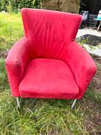 Moderne rode zetel maar toe aan een nieuw overtrek, Utilisé, Enlèvement ou Envoi, Tissus