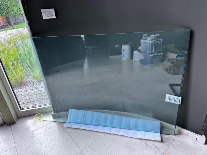 Glasplaat 1,8cm dik GRATIS, Doe-het-zelf en Bouw, Glas en Ramen, Gebruikt, Glasplaat, 120 tot 160 cm, 80 tot 120 cm, Ophalen