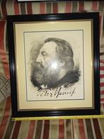 Prachtig getekend portret van Peter Benoit., Antiek en Kunst, Ophalen of Verzenden