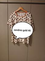 Blouze xandres gold 46, Verzenden, Beige, Maat 46/48 (XL) of groter, Zo goed als nieuw