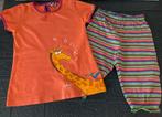 Oranje 2 delige "Woody " pyjama meisjes 104/4 jaar, Nacht- of Onderkleding, Meisje, Ophalen of Verzenden, Zo goed als nieuw