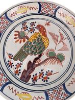 Desvres aardewerk Compotier in Delftse stijl - Vogeldecor, Antiek en Kunst, Antiek | Wandborden en Tegels, Ophalen of Verzenden