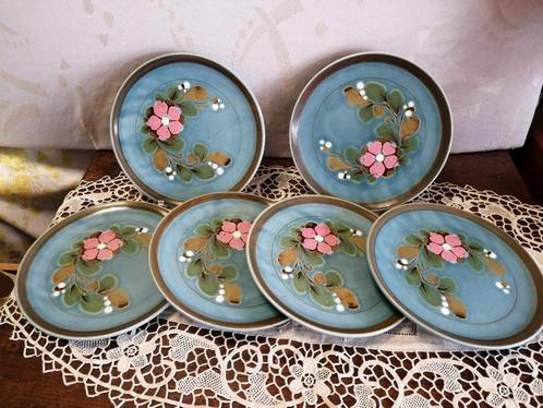 6 vintage bordjes Schramberg Garmisch, Antiek en Kunst, Antiek | Keramiek en Aardewerk, Ophalen of Verzenden