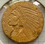 Gouden munt 5 dollar 1911 indiaan , USA, Goud, Ophalen of Verzenden, Losse munt, Midden-Amerika