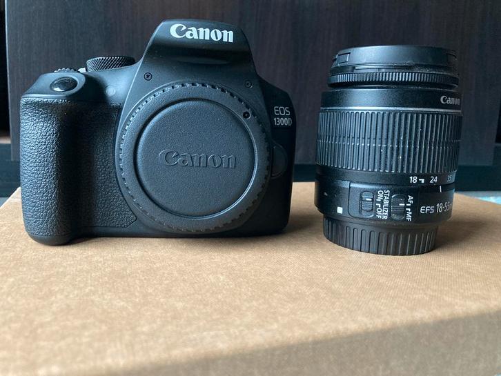 Canon EOS 1300D body met lens, Audio, Tv en Foto, Fotocamera's Digitaal, Spiegelreflex, Canon, Ophalen