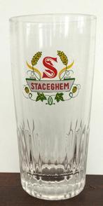 bier brouwerij glas Staceghem Harelbeke ribbel, Comme neuf, Enlèvement ou Envoi