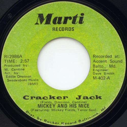 Mickey et ses souris — Cracker Jack « Popcorn Groove », CD & DVD, Vinyles Singles, Utilisé, Single, R&B et Soul, 7 pouces, Enlèvement ou Envoi
