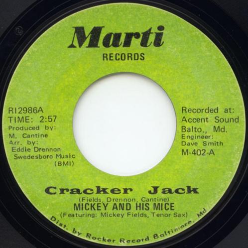 Mickey And His Mice – Cracker Jack " Popcorn groove ", Cd's en Dvd's, Vinyl Singles, Gebruikt, Single, R&B en Soul, 7 inch, Ophalen of Verzenden