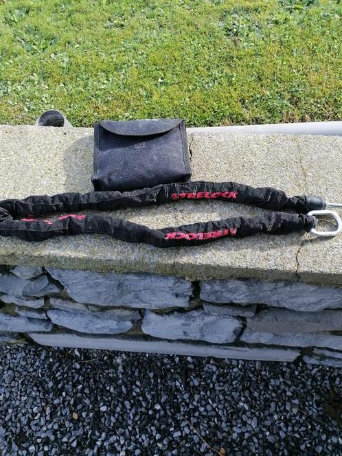 Chaine Trelock O-Connect antivol , Noir, 120 cm x 8 mm avec, Fietsen en Brommers, Fietsaccessoires | Fietssloten, Zo goed als nieuw