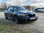 220 i cabrio M sport,2000 cc,automaat,navigatie,leder, Autos, BMW, Cuir, Argent ou Gris, 2 portes, Automatique