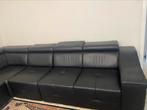Een set sofa met 2 drie persoon, 1 met een hoekje., Gebruikt, Leer, Ophalen, Hoekbank