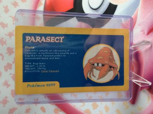 Pokemon Parasect Pokédex Kaart Stats, Hobby en Vrije tijd, Verzamelkaartspellen | Pokémon, Zo goed als nieuw, Losse kaart, Verzenden