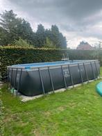 Intex ultraframe zwembad  549x274x132 (met warmtepomp), Jardin & Terrasse, Piscines, Comme neuf, 120 cm ou plus, Rectangulaire