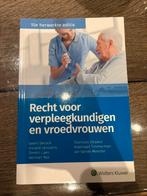 Recht voor verpleegkundigen en vroedvrouwen, Boeken, Schoolboeken, Ophalen, Overige vakken, Zo goed als nieuw, Wolters kluwer