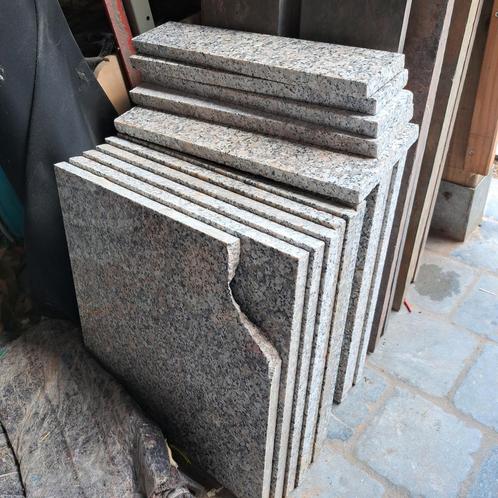 Pakket granieten tegels, Bricolage & Construction, Dalles & Carrelages, Utilisé, Carrelage de sol, Granit, Enlèvement