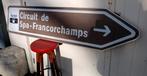 Ancien panneau de signalisation de Spa-Francorchamps, Enlèvement