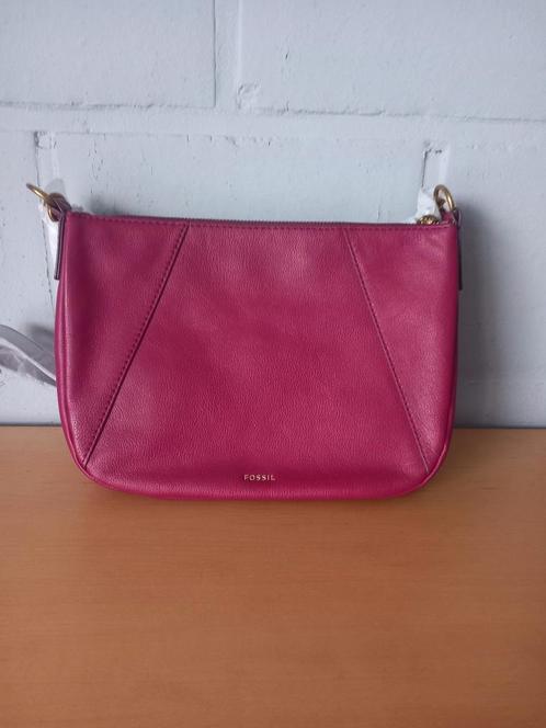 Fossil Skylar handtas fuchsia leer, Handtassen en Accessoires, Tassen | Damestassen, Nieuw, Handtas, Roze, Ophalen of Verzenden