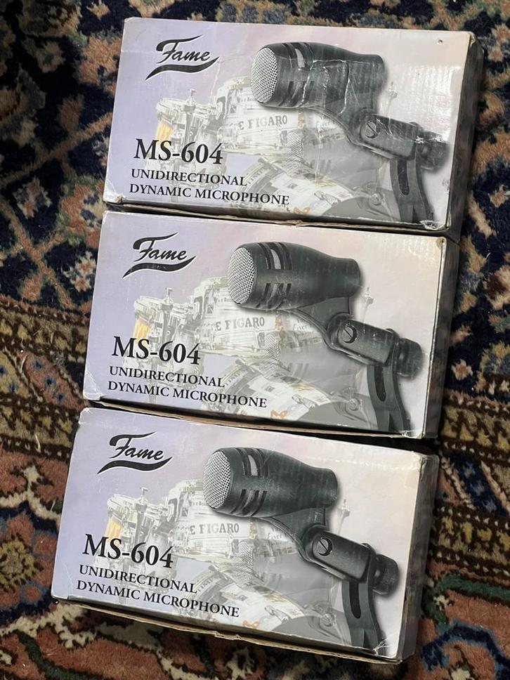 3x Fame MS-604 Unidirectional Dynamic Microphone, Muziek en Instrumenten, Microfoons, Ophalen of Verzenden
