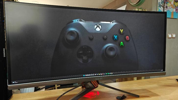 Asus ROG PG348Q — 34" UltraWide 3440x1440 — Parfait état, Computers en Software, Monitoren, Zo goed als nieuw, 61 t/m 100 Hz, DisplayPort