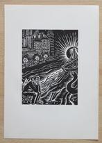 Houtsnede Frans Masereel: Zelfportret, Antiek en Kunst, Kunst | Etsen en Gravures, Verzenden