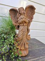 beeld engel met duif , aanbieding, Tuin en Terras, Ophalen of Verzenden, Nieuw, Overige materialen, Engelenbeeld