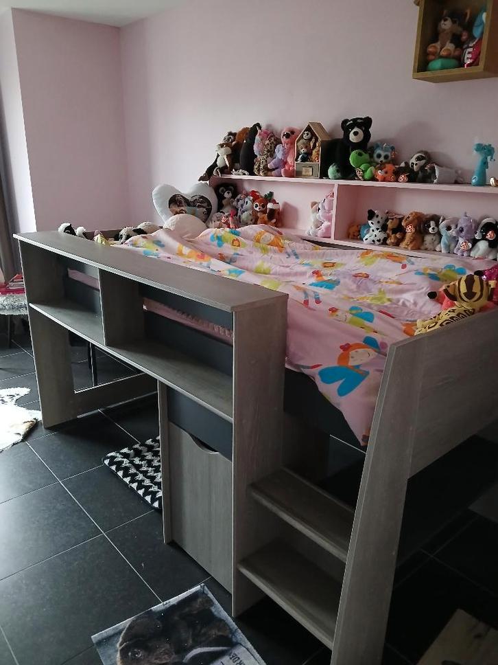 Hoogslaper, Kinderen en Baby's, Kinderkamer | Stapelbedden en Hoogslapers, Zo goed als nieuw, Halfhoogslaper, Ophalen