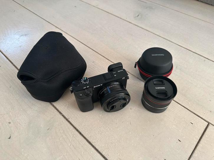 Sony a6400 + Kitlens + Samyang AF 24mm/2.8, TV, Hi-fi & Vidéo, Appareils photo numériques, Comme neuf, Sony, Enlèvement