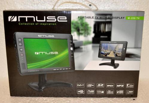 TV Portable MUSE M-229TV - Ecran 9 pouces (NEUF), Computers en Software, Monitoren, Nieuw, Ophalen