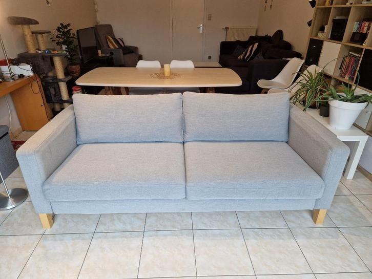 Zetel Ikea Karlstad 3-zit 2m breed, Huis en Inrichting, Zetels | Zetels, Zo goed als nieuw, Rechte bank, Driepersoons, 150 tot 200 cm