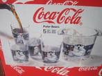 Coca Cola ijsemmer en glazen originele doos, Ophalen of Verzenden, Zo goed als nieuw
