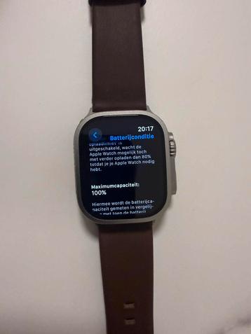 Apple Watch Ultra 2 -als nieuw-100% bat-Garantie Sept 2026 beschikbaar voor biedingen