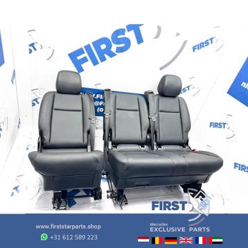 W447 VITO / V KLASSE ACHTERBANK ZWART LEER interieur Mercede, Auto-onderdelen, Ophalen of Verzenden, Gebruikt, Mercedes-Benz