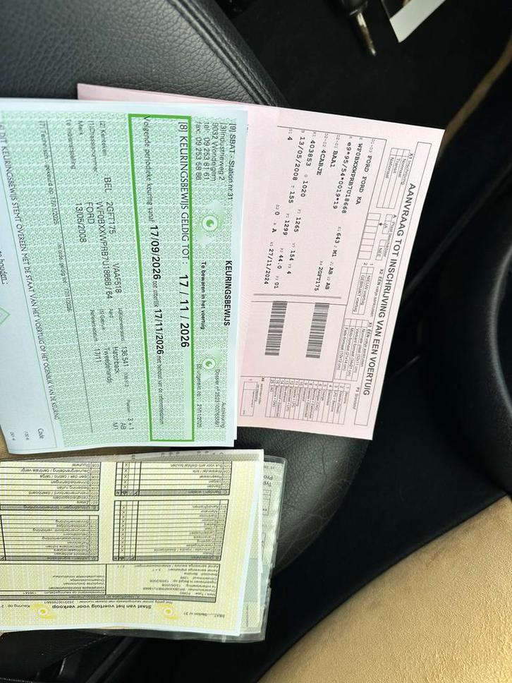 Ford ka benzine 09/2008 gekeurd voor verkoop 1450€, Auto's, Ford, Particulier, Ka, Airbags, Benzine, Euro 4, Break, Ophalen