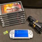 Zilveren PSP 2000 met 7 spellen een Memory Card, Games en Spelcomputers, Spelcomputers | Sony PSP, Overige modellen, Overige kleuren