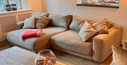 Mooie zetel met longchair., Huis en Inrichting, Zetels | Zetels, Zo goed als nieuw, Rechte bank, 250 tot 300 cm, 150 cm of meer