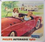 posterPhilips Autoradio - signed - 1963, Ophalen of Verzenden, Zo goed als nieuw, Reclame