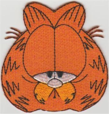 Garfield stoffen opstrijk patch embleem #2 beschikbaar voor biedingen