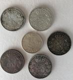 6 oude zilveren munten, Postzegels en Munten, Ophalen of Verzenden, Zilver, Zilver
