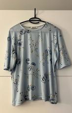Damart lichtblauwe T-shirt met bloemenprint, Kleding | Dames, T-shirts, Blauw, Maat 42/44 (L), Ophalen of Verzenden, Zo goed als nieuw