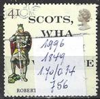 Groot-Brittannie 1996 - Yvert 1359 - Robert Burns (ST), Postzegels en Munten, Postzegels | Europa | UK, Verzenden, Gestempeld