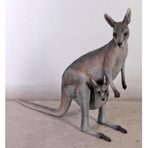 Kangaroo with Joey – Kangoeroe beeld Hoogte 125 cm, Verzamelen, Dierenverzamelingen, Nieuw, Ophalen of Verzenden