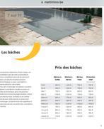Bâche Hivernage de marque Mattimmo Pools., Jardin & Terrasse, 300 cm ou plus, Rectangulaire, Piscine intégrée, 400 cm ou plus